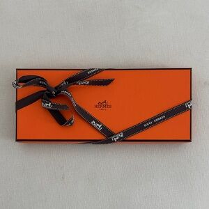 Hermes box with ribbon 100% authentic